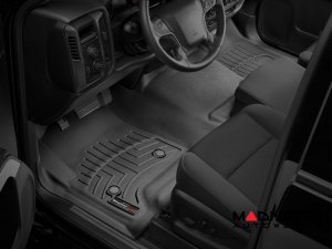 Volkswagen ID. Buzz Floor Liners - WeatherTech - Front & Rear + 3rd Row - w/ 2nd Row Bucket Seats - Cocoa 